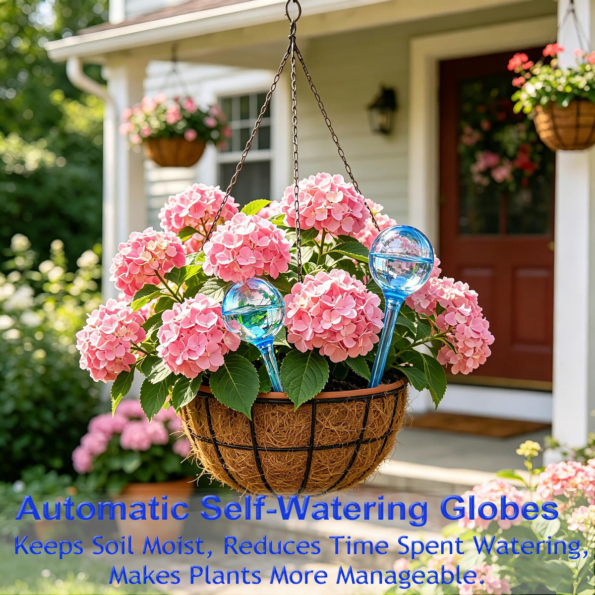 Self Watering Globes for Plant, 10pcs Auto Watering Bulb for Indoor Outdoor A. Blue-6L4S
