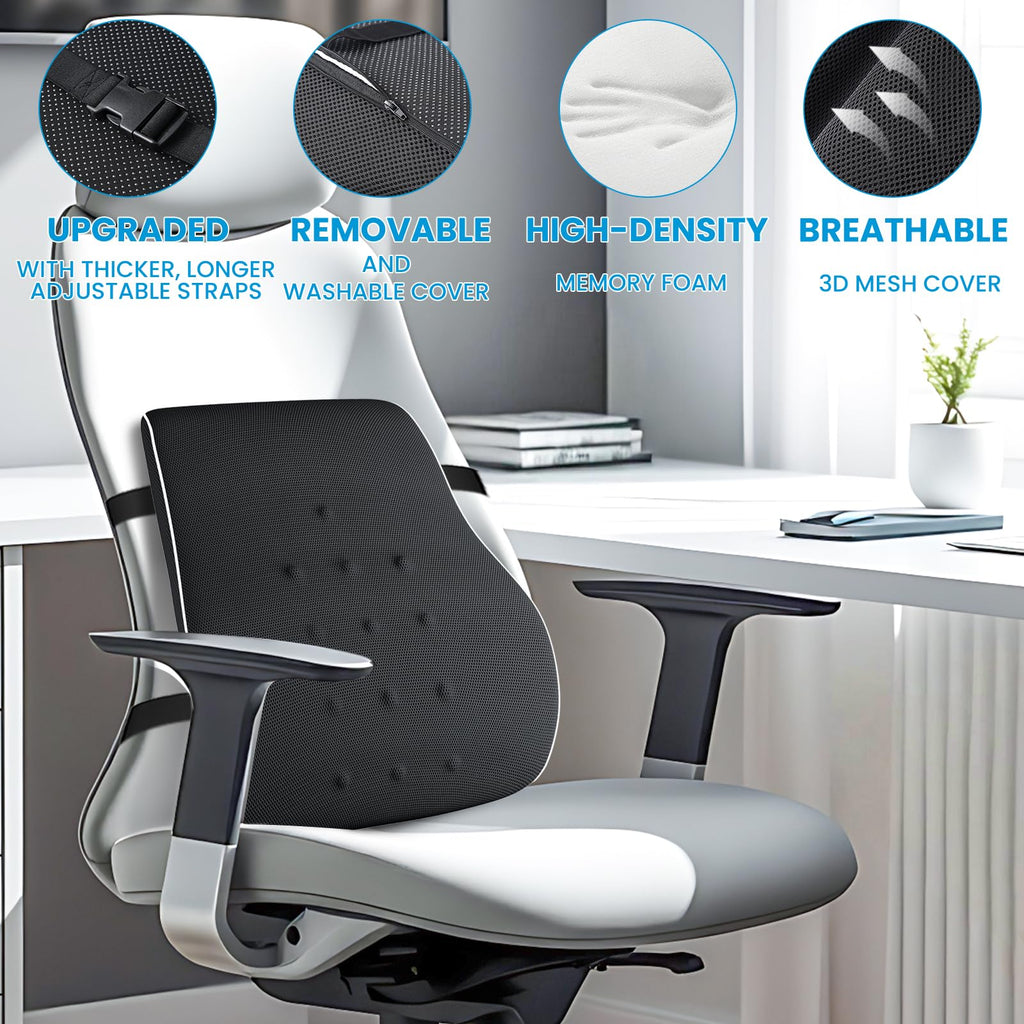 Lumbar Support Pillow for Office Chair, Home Essentials,Gifts for...