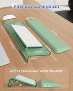 Laborio Computer Keyboard Wrist Rest, Keyboard Riser Stand for Desktop Purple Keyboard Stand With Wrist Rest