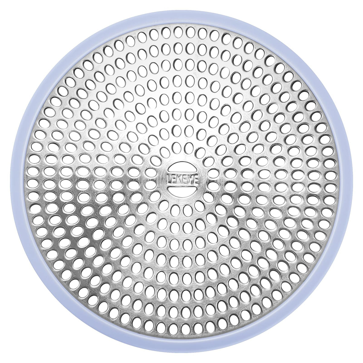 LEKEYE Shower Hair Catcher Drain Protector Strainer-Steel & Silicone 2 Pack