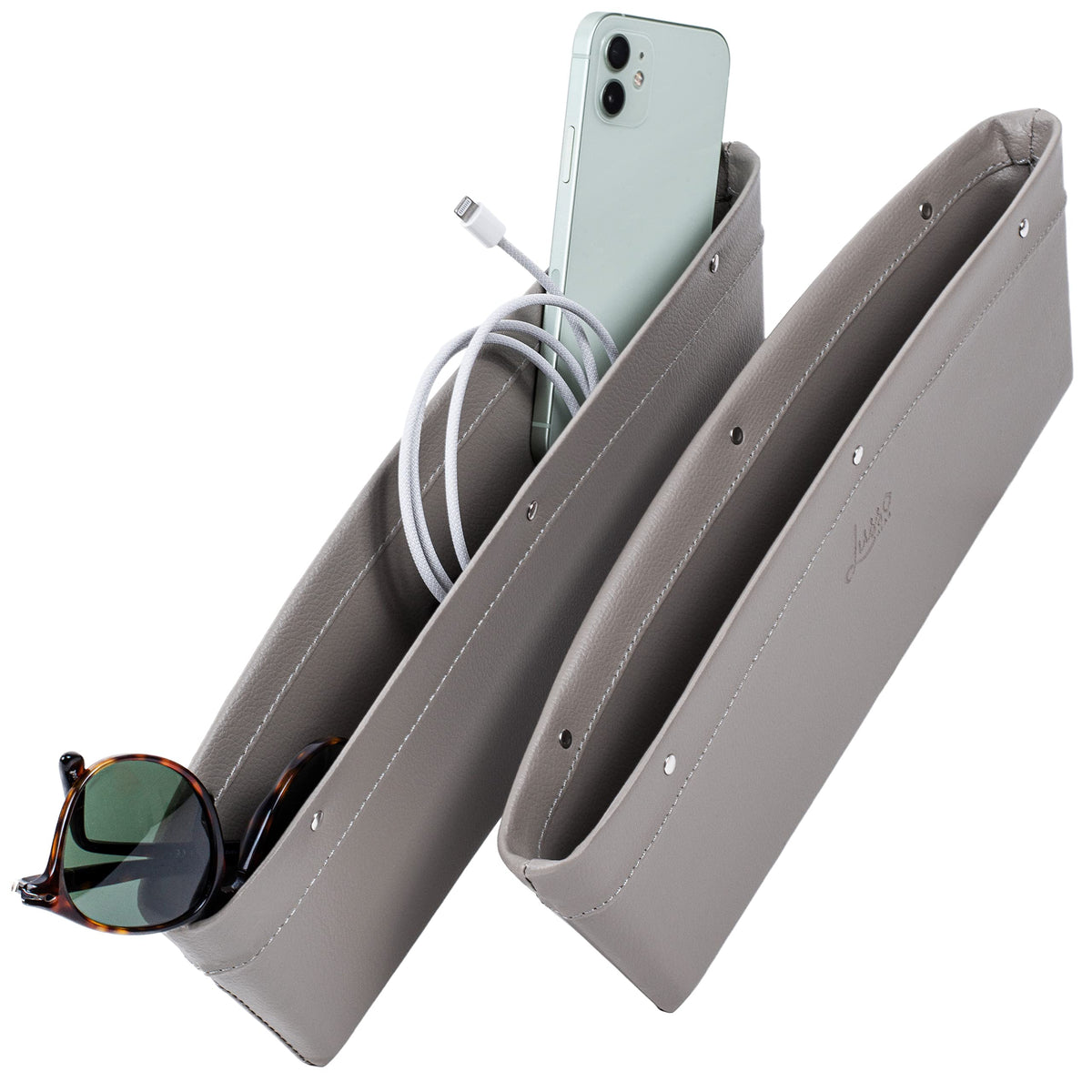 Lusso Gear Car Seat Gap Organizer - Pack of 2 - Prevents Items Falling &...
