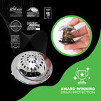 SinkShroom Ultra Revolutionary Bathroom Sink Drain Protector, Stainless Steel Single