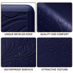 Kitchen Mat Cushioned Anti-Fatigue Comfort Standing Mat Rug for Home,Office Black 1'5" x 2'4" (Rectangular)