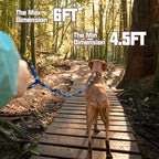 AUROTH Bungee Dog Leash for Large Dogs, No Pull for Shock Absorption Army Yellow MAX: 4.5 FT