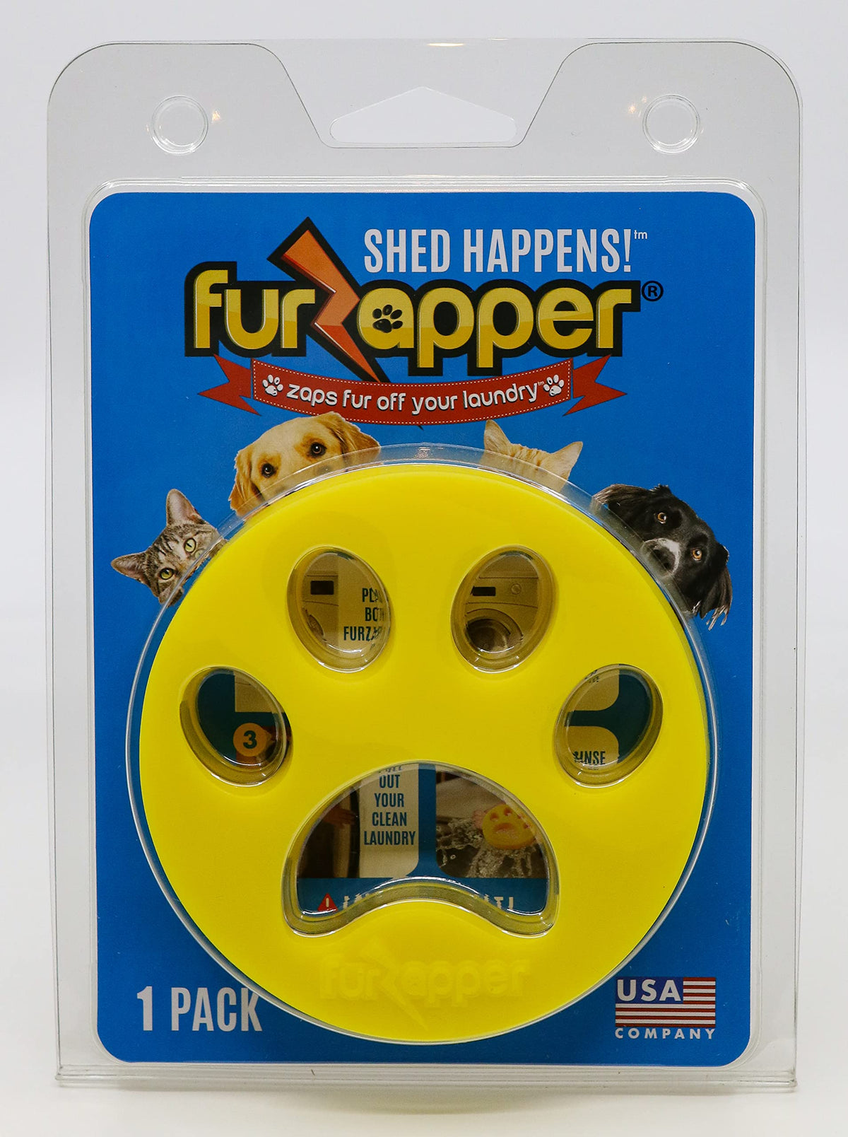 2 Pack FurZapper Pet Hair Remover for Laundry - Reusable Dog & Cat Hair...