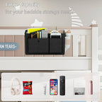 Bedside Caddy Bedside Storage Hanging Organizer for Bunk Dorm Bed Rail New Pink