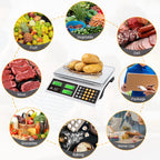 Price Computing Scale 66lb Digital Commercial Produce Scale Stainless Steel Scale Pan-Large Size