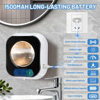 Automatic Soap Dispenser, 320ML Touchless Smart Hand Soap Dispenser, 5 Adjustable Soap Levels, Rechargeable Wall Mounted Electric Foam Soap Dispenser for Bathroom Kitchen Office (Black) Black