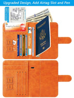 Passport Holder Cover Wallet RFID Blocking, Travel Essentials Pink Passport Covers