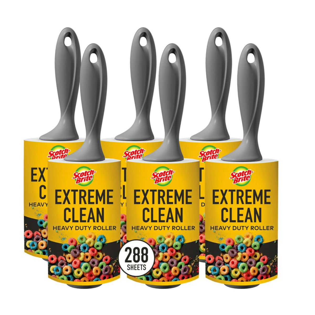 Scotch-Brite Everyday Clean Lint Roller, 475 Sheets Total,5 Pack