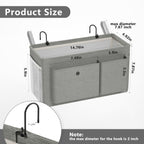 Bedside Caddy Bedside Storage Hanging Organizer for Bunk Dorm Bed Rail New Pink