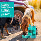 Large Portable Dog Water Bottle with Pull-Out Drinking Bowl