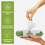 Pogi's Dog Grooming Wipes for Paws & Butt, Fragrance Free, 100 Wipes 100-Count Wipes Unscented