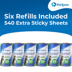 PetLovers Large Lint Roller with 3 Refills – 360 Total Sheets for Tackling Pet Hair, Extra Large Floor and Carpet Roller for Homes with Pets, Perfect for Floors, Furniture, and Loving Pet Owners 4 Pack Floor Roller
