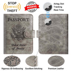 Passport Holder Cover Wallet RFID Blocking, Travel Essentials Pink Passport Covers
