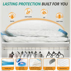 12 Jumbo Vacuum Storage Bags for Blankets & Bedding, Space Saver Bags 12 Jumbo