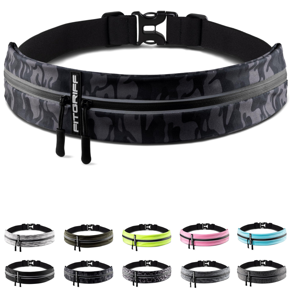 Fitgriff® Running Belt for Men & Women - Secure Jogging Pouch Phone,...
