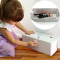 Power Strip Cover Box and Cable Management Organizer for Child Safety