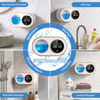 Automatic Soap Dispenser, 320ML Touchless Smart Hand Soap Dispenser, 5 Adjustable Soap Levels, Rechargeable Wall Mounted Electric Foam Soap Dispenser for Bathroom Kitchen Office (Black) Black