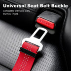 Dog Seat Belt for Car, Car Harness with Locking Aluminum Hook Purple