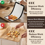 10 Pcs Reusable Baking Sheet Mat, Silicone Baking Mats for Oven, Black