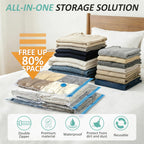 12 Jumbo Vacuum Storage Bags for Blankets & Bedding, Space Saver Bags 12 Jumbo