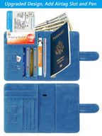 Passport Holder Cover Wallet RFID Blocking, Travel Essentials Pink Passport Covers
