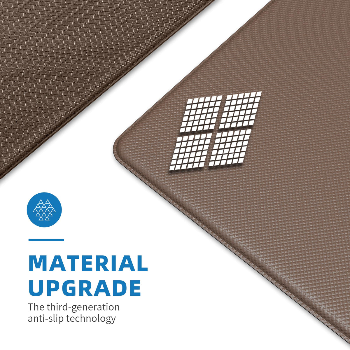 Kitchen Mats for Floor, [2PCS] Anti-Fatigue Kitchen Rugs, Black 2pc: 17" x 29" + 17" x 47"