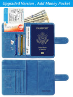 Passport Holder Cover Wallet RFID Blocking, Travel Essentials Pink Passport Covers