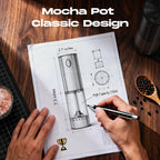 Electric Salt and Pepper Grinder Set, Battery Automatic Salt and Pepper Shaker with Adjustable Coarseness, Large Capacity Pepper Mill with LED White Elephant Gifts(Battery-Stainless Steel) Battery-Stainless Steel 2-Pack