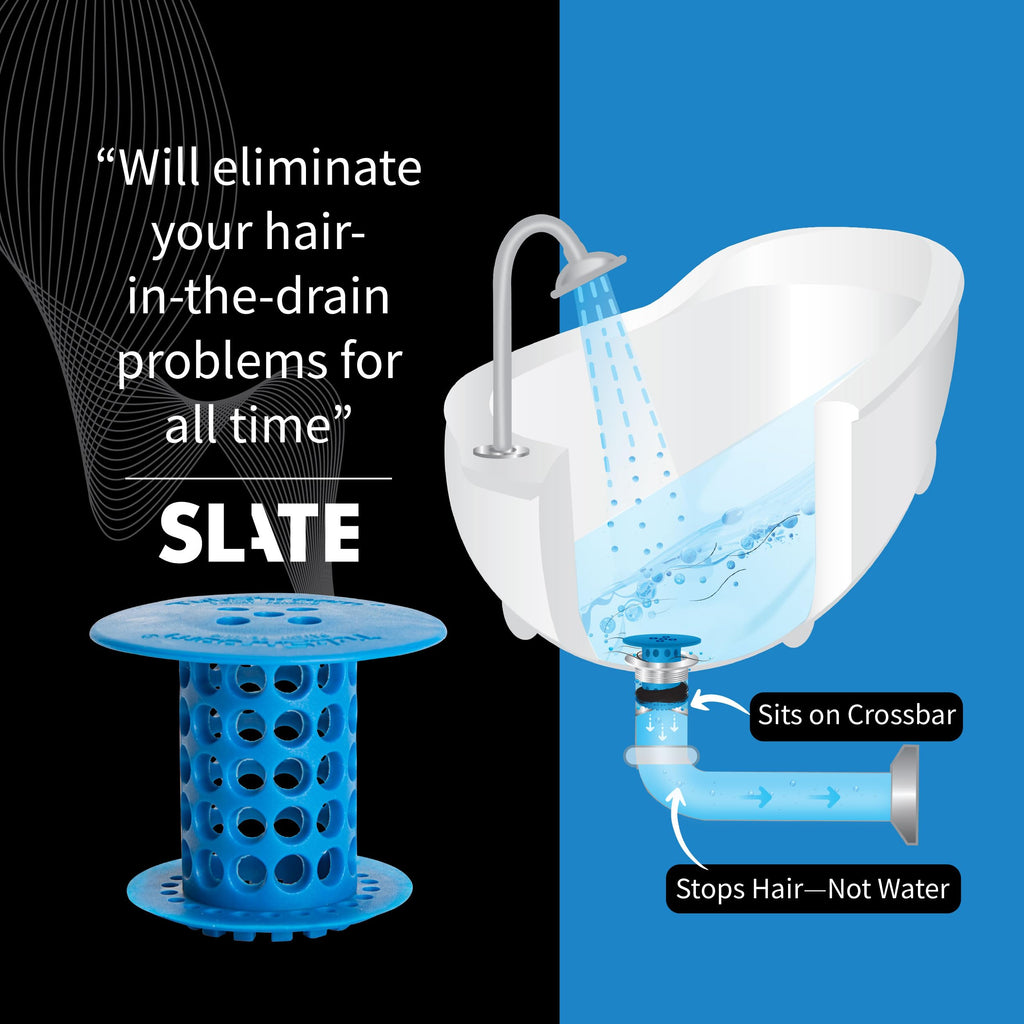 TubShroom Bathtub Drain Hair Catcher – In-Drain Tub Strainer & Clog...