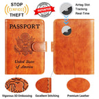 Passport Holder Cover Wallet RFID Blocking, Travel Essentials Pink Passport Covers