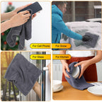 Nuenen Car Microfiber Clean Cloths, Purple, 16 x 16 Inch, 60 Pcs 16 x 16 inches