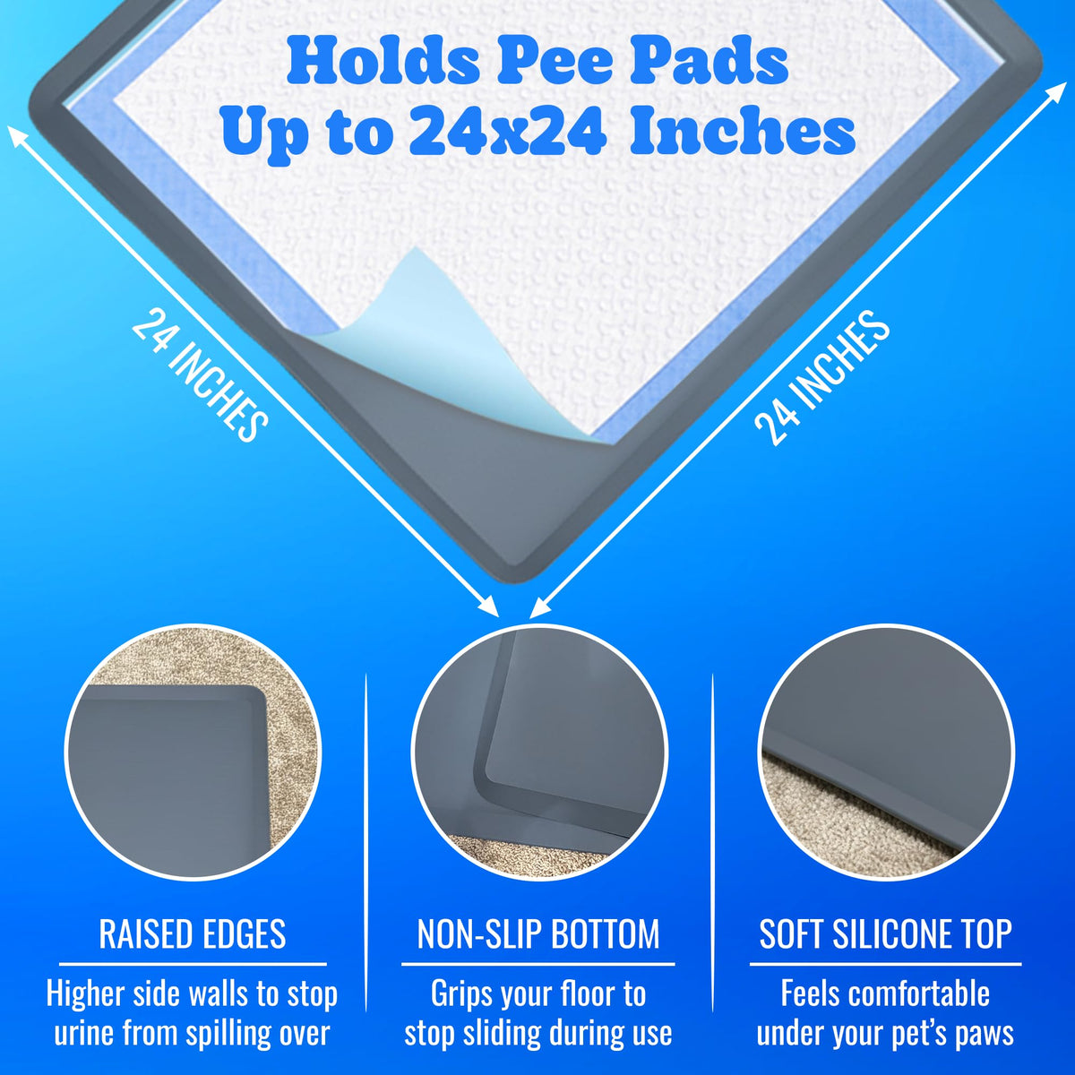 Dog Pee Pad Holder for Floor Protection and Training