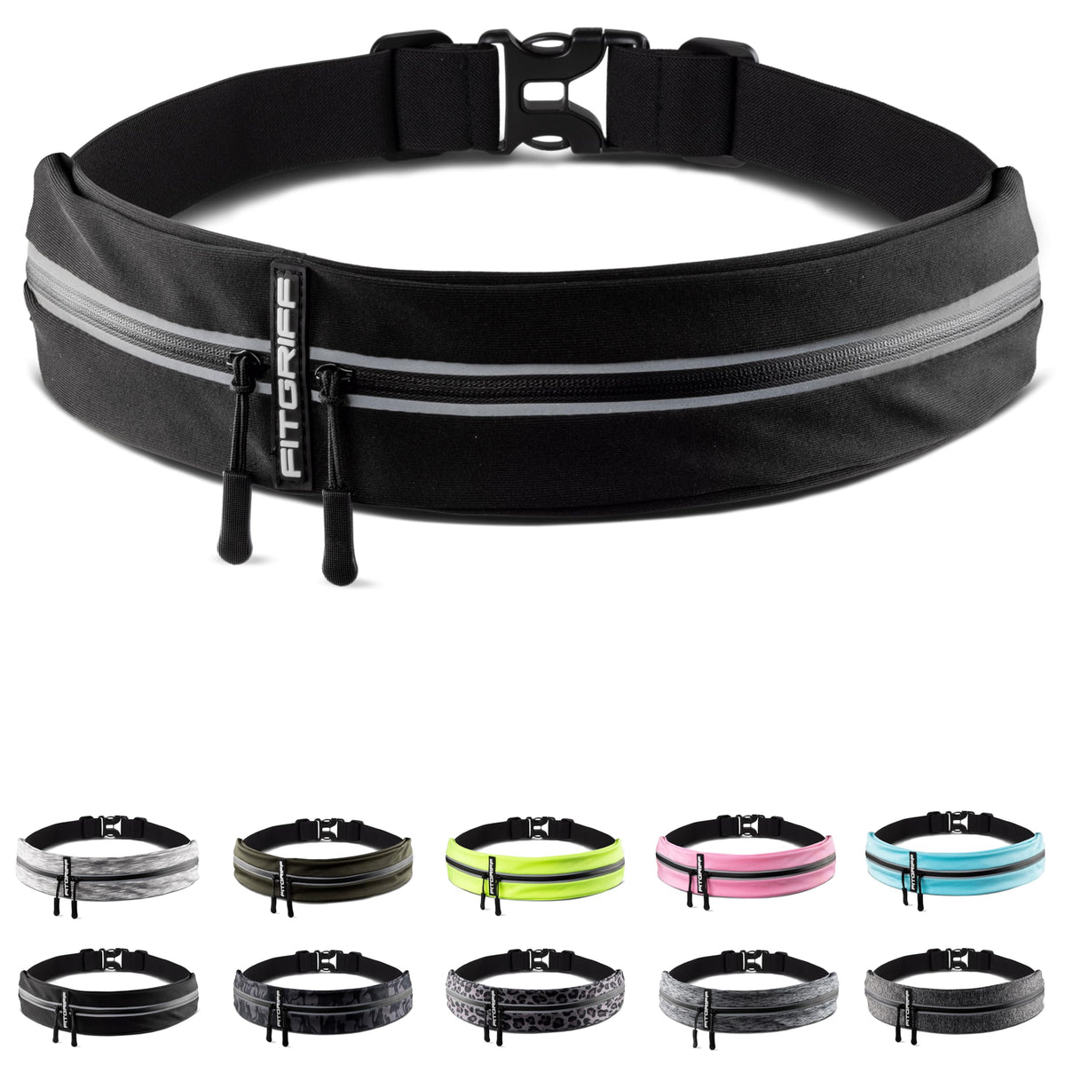 Fitgriff® Running Belt for Men & Women - Secure Jogging Pouch Phone,...