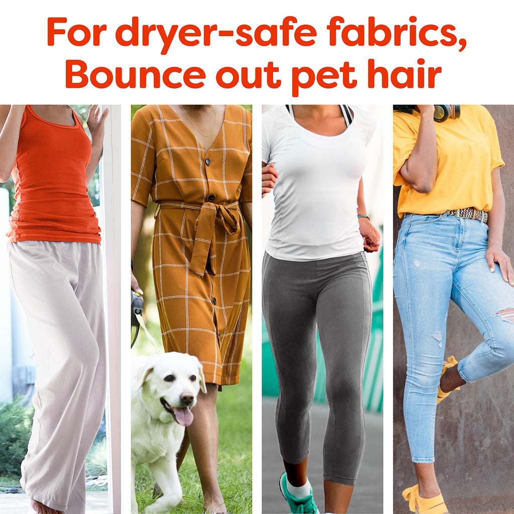 Bounce Pet Hair and Lint Guard Mega Dryer Sheets with 3X Fighters,...