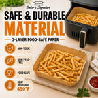 500Pcs Air Fryer Liners Disposable 8" Square 500