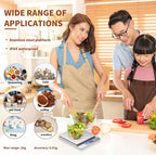 Small Digital Gram Scale 1000g by 0.01g, MEIYA High Accuracy Scale for Food Ounces and Grams, Upgrade USB Charging Kitchen Scale Digital Weight for Cooking, Baking, with Tare Function, 9 Units, 2 Tray Black