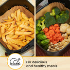 500Pcs Air Fryer Liners Disposable 8" Square 500